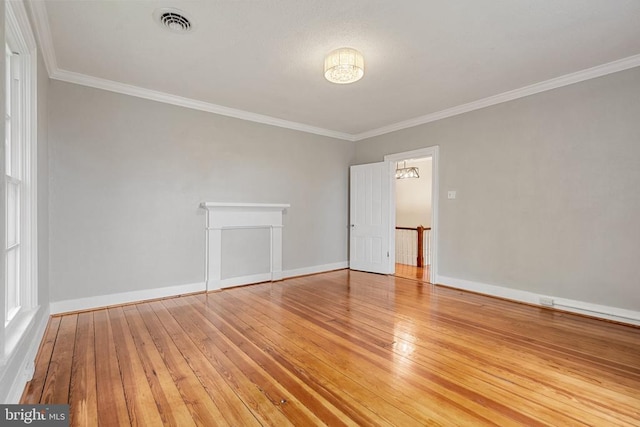 105 E Washington St, Remington, VA 22734 - spare room with crown molding and hardwood / wood-style flooring
