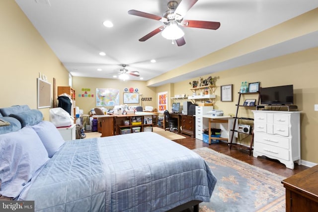 6020 E Greenbrier River Rd E, Fredericksburg, VA 22407 - bedroom with wood finished floors and recessed lighting
