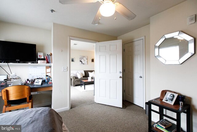 175 Yellowstone Dr Unit 202, Charlottesville, VA 22903 - bedroom featuring carpet and ceiling fan
