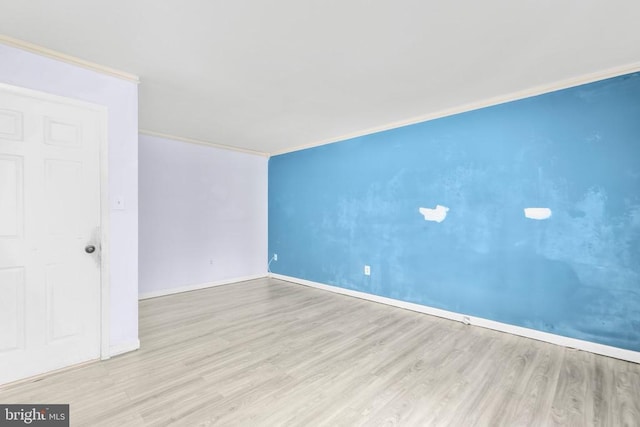 221 Hampton Dr, Spotsylvania, VA 22551 - spare room with wood finished floors and ornamental molding