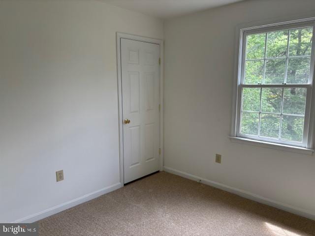 empty room featuring carpet flooring
