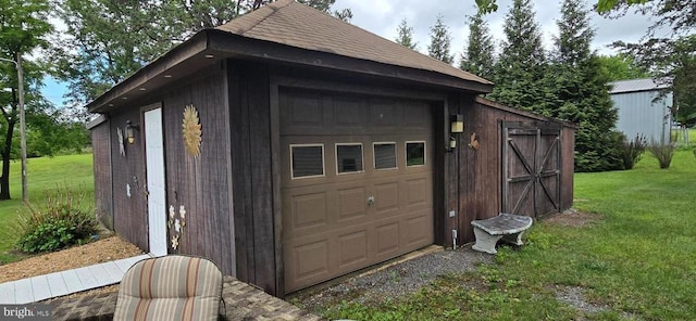  - view of detached garage
