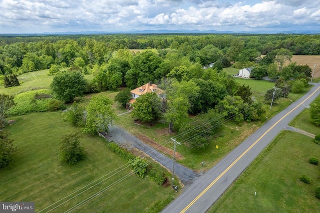 2315 Rolling Rd S, Scottsville, VA 24590 - aerial view of property and surrounding area with a heavily wooded area