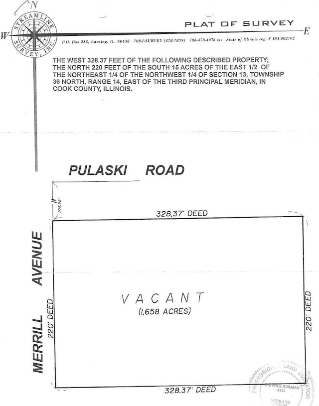 15435 Merrill Ave, Calumet City IL, 60409 land for sale