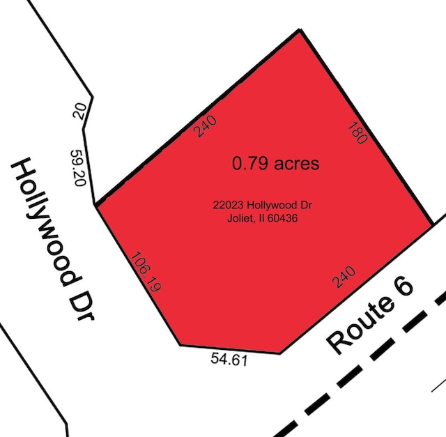 22023 Hollywood Rd, Joliet IL, 60436 land for sale