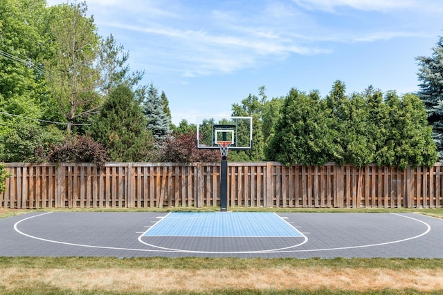 view of sport court