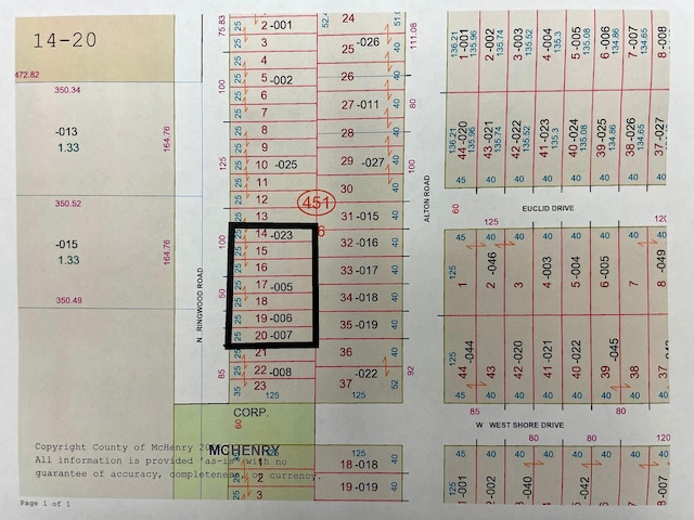 LOTS14-20 Ringwood Rd, Mccullom Lake IL, 60050 land for sale