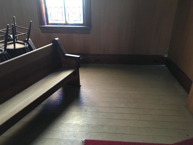 interior space featuring dark wood-type flooring