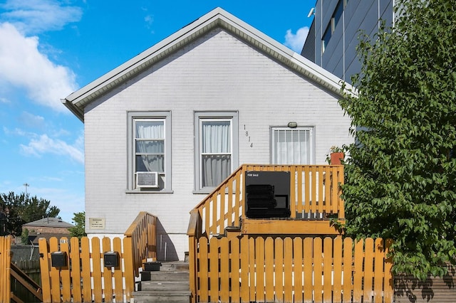 view of rear view of property