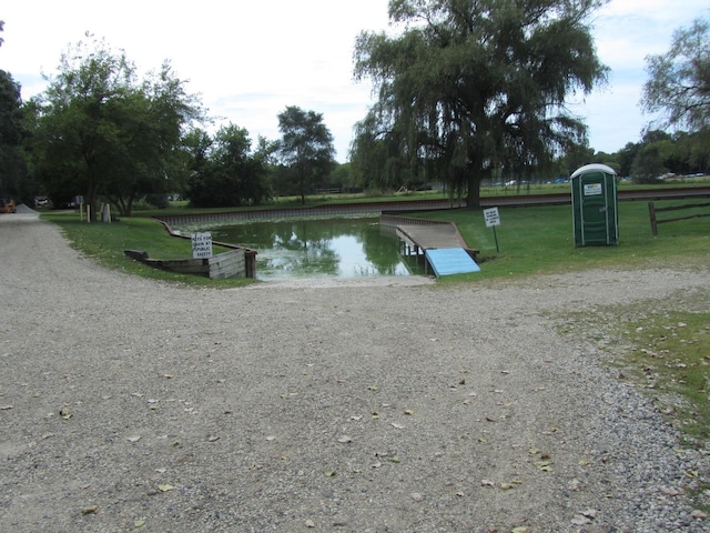 view of water feature