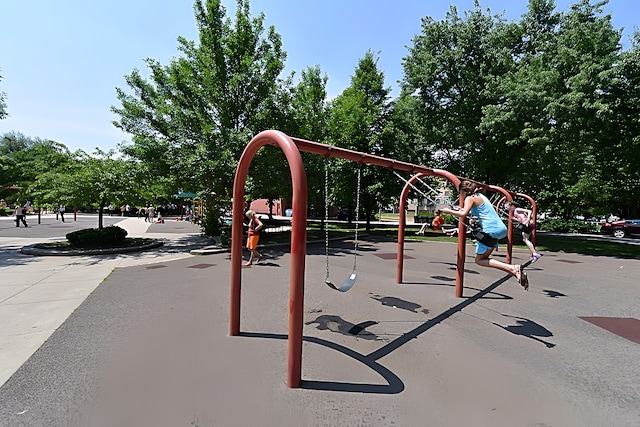 view of jungle gym