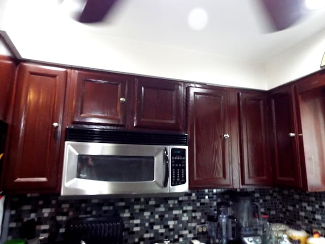 kitchen with tasteful backsplash