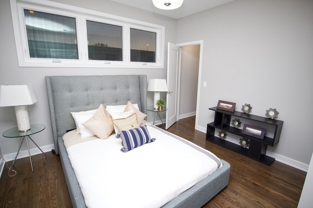 2520 S Stark St, Chicago, IL 60608 - bedroom featuring dark hardwood / wood-style flooring