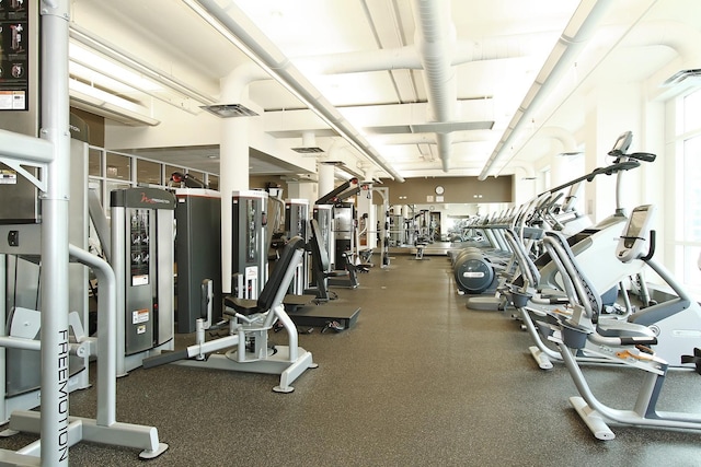 view of workout area