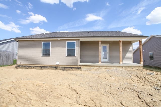 view of rear view of house