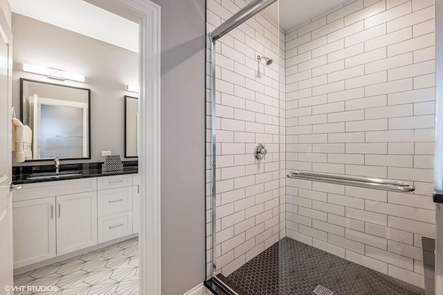 1062 Livingston Ave, Highland Park, IL 60035 - bathroom featuring a stall shower and vanity