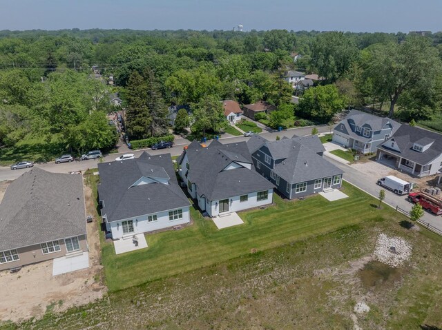 1062 Livingston Ave, Highland Park, IL 60035 - aerial view of residential area featuring a heavily wooded area