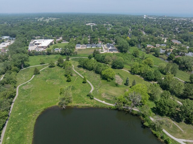 1062 Livingston Ave, Highland Park, IL 60035 - aerial view of property and surrounding area with a nearby body of water