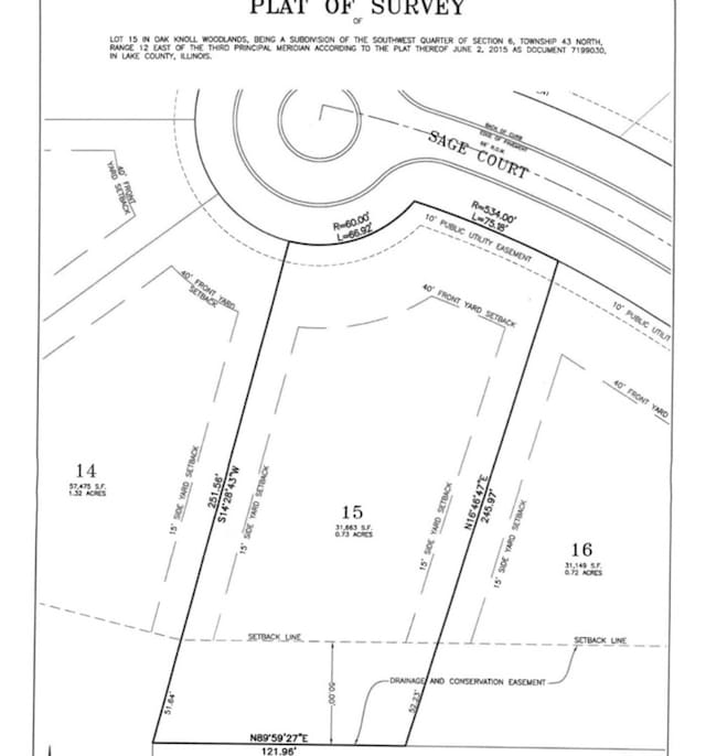 1515 Sage Ct, Lake Forest IL, 60045 land for sale