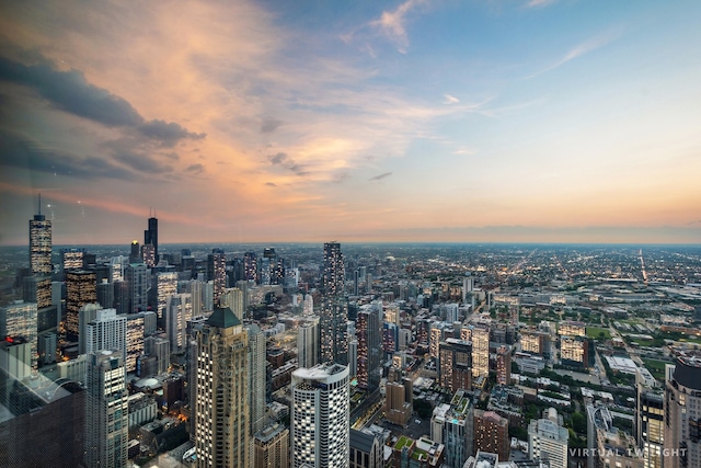 view of property's view of city