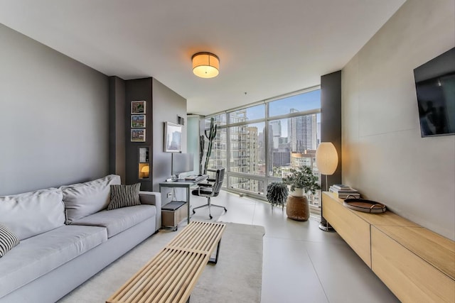 510 W Erie St Unit 1801, Chicago, IL 60654 - living room with expansive windows