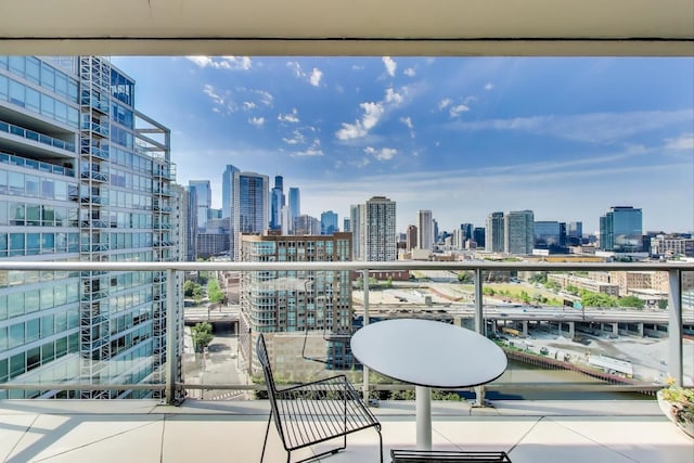510 W Erie St Unit 1801, Chicago, IL 60654 - balcony with a skyline view