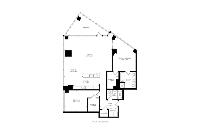 510 W Erie St Unit 1801, Chicago, IL 60654 - view of floor plan / room layout