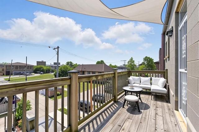 3811 S Langley Ave Unit 301, Chicago, IL 60653 - wooden deck featuring outdoor lounge area
