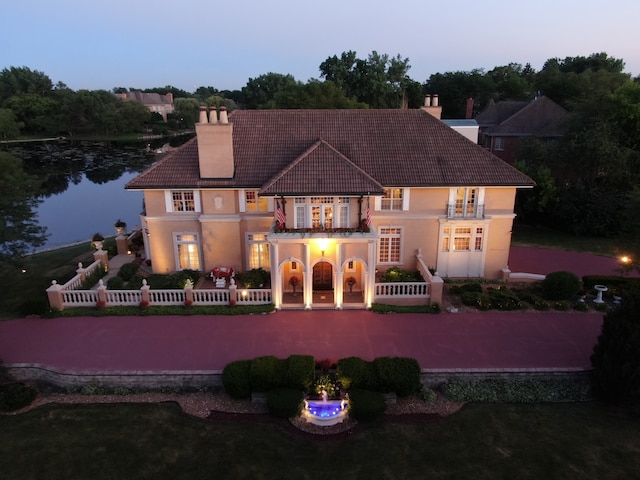 view of mediterranean / spanish-style house