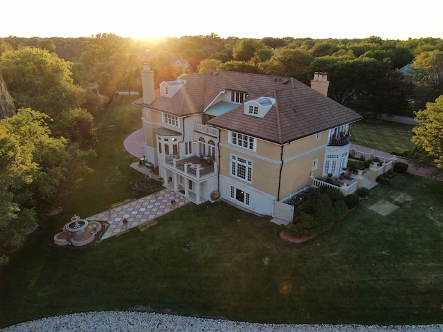 birds eye view of property