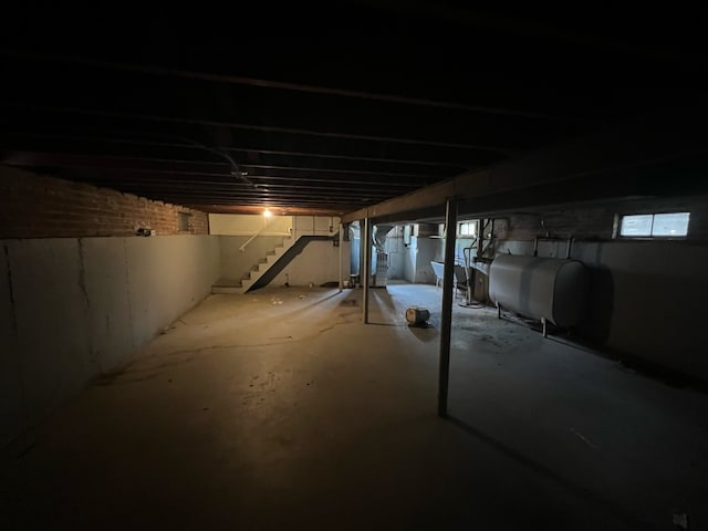 view of basement