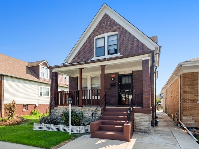 view of front of house with a porch