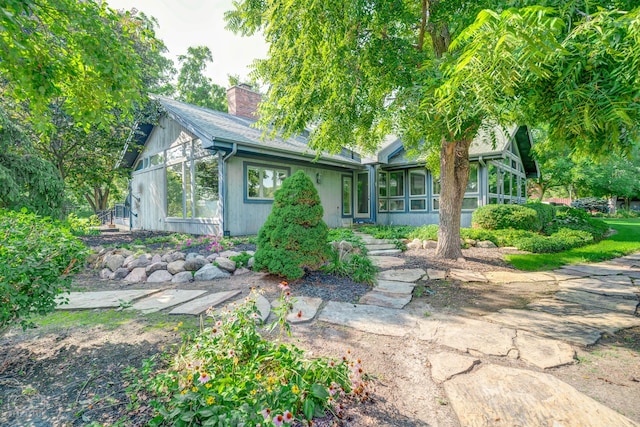 view of front of home