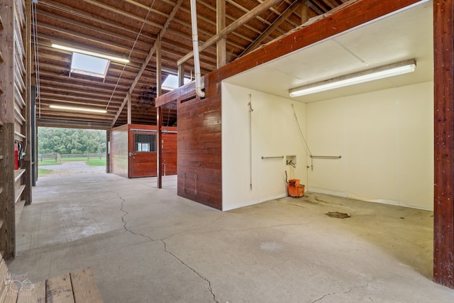 view of horse barn