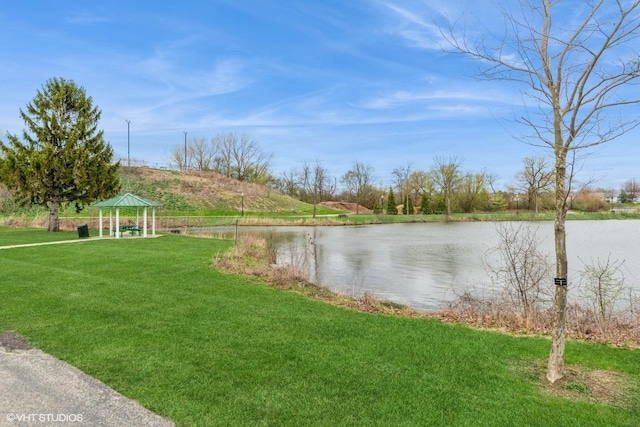 view of water feature