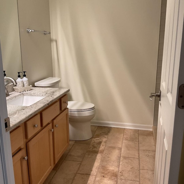 5203 Glenbrook Trl, Mchenry, IL 60050 - bathroom with vanity and stone tile floors
