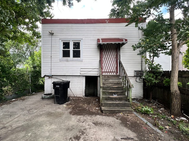 view of rear view of property