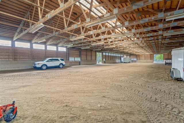 view of horse barn