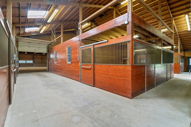 view of horse barn