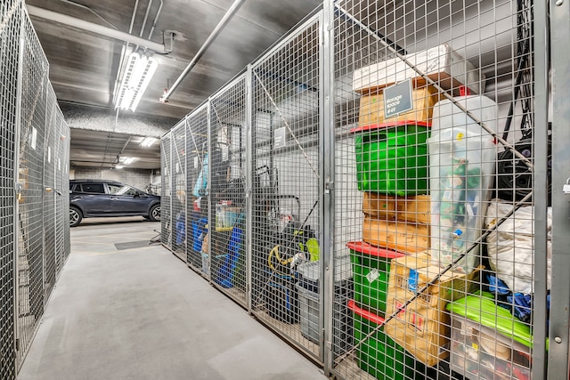 view of storage room