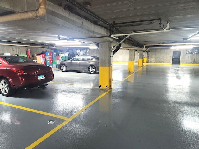view of parking deck