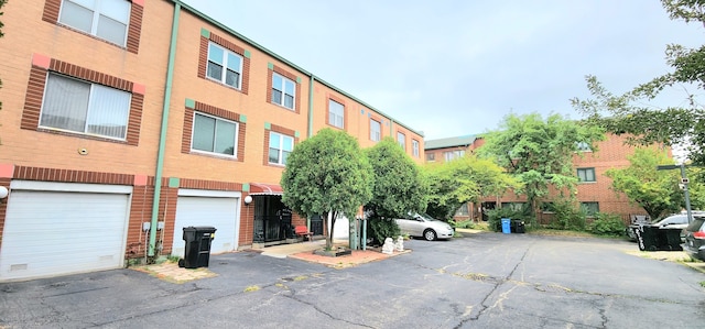 view of building exterior with a garage