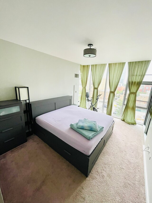 bedroom featuring carpet floors