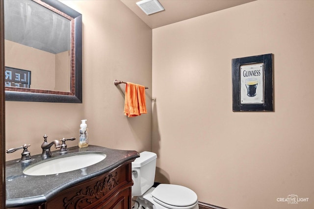5085 Half Round Rd, Oswego, IL 60543 - half bathroom featuring toilet and vanity