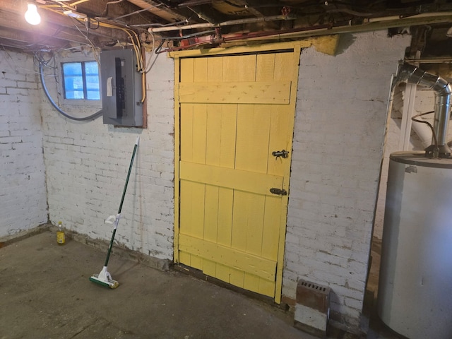 616 N Pleasant St, Princeton, IL 61356 - below grade area with water heater and electric panel