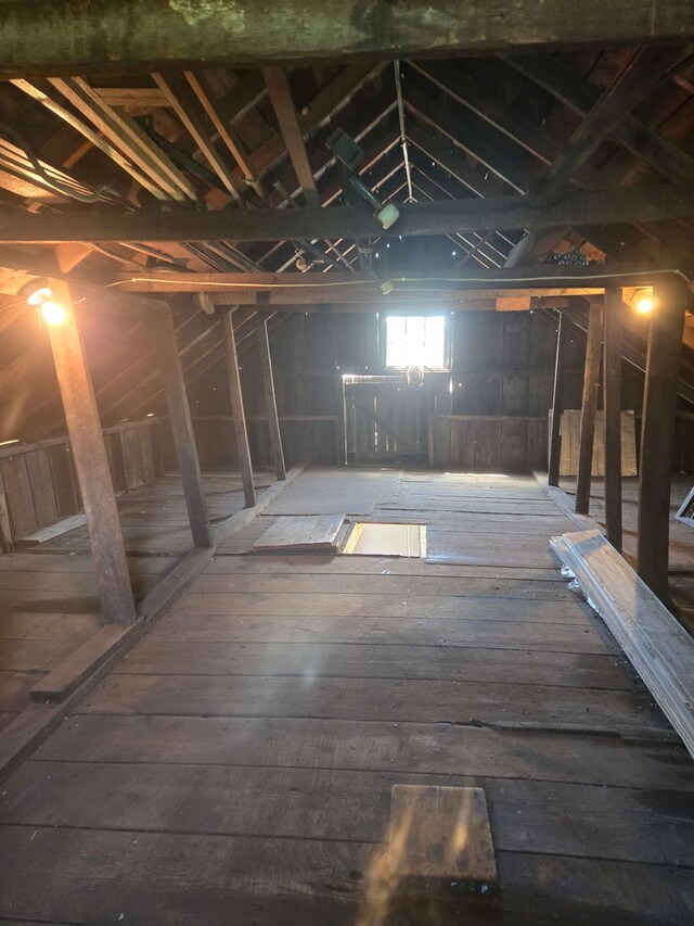616 N Pleasant St, Princeton, IL 61356 - view of unfinished attic
