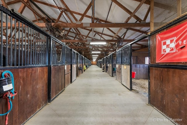 view of horse barn