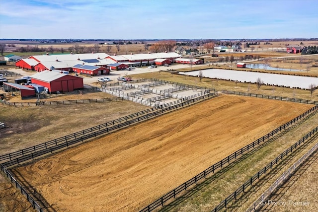 bird's eye view featuring a rural view