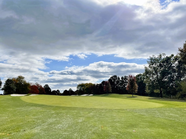 surrounding community featuring a lawn