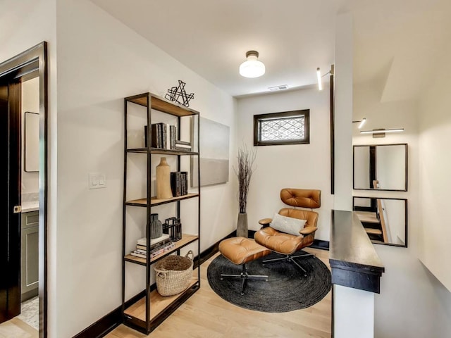 2457 N Talman Ave, Chicago, IL 60647 - sitting room with light wood-type flooring and baseboards